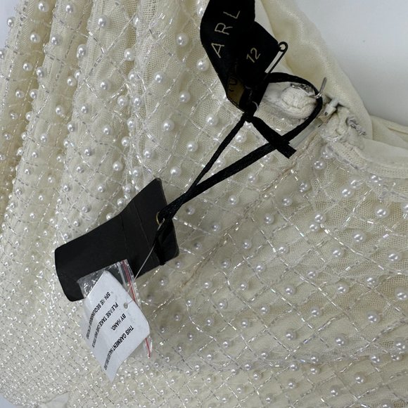 Starlet Pearl Embellished Pencil Midi Skirt Size 12 NWT *flaws* - Picture 8 of 12